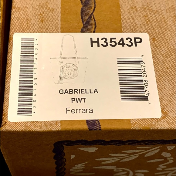 Brighten “Gabriella Medallion Tasseled Leather Tote” Color is Pewter - Picture 11 of 11